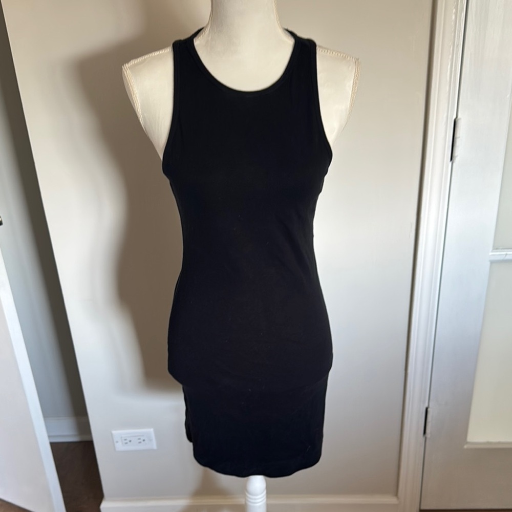 BP Black Sleeveless RIBBED Bodycon Dress S